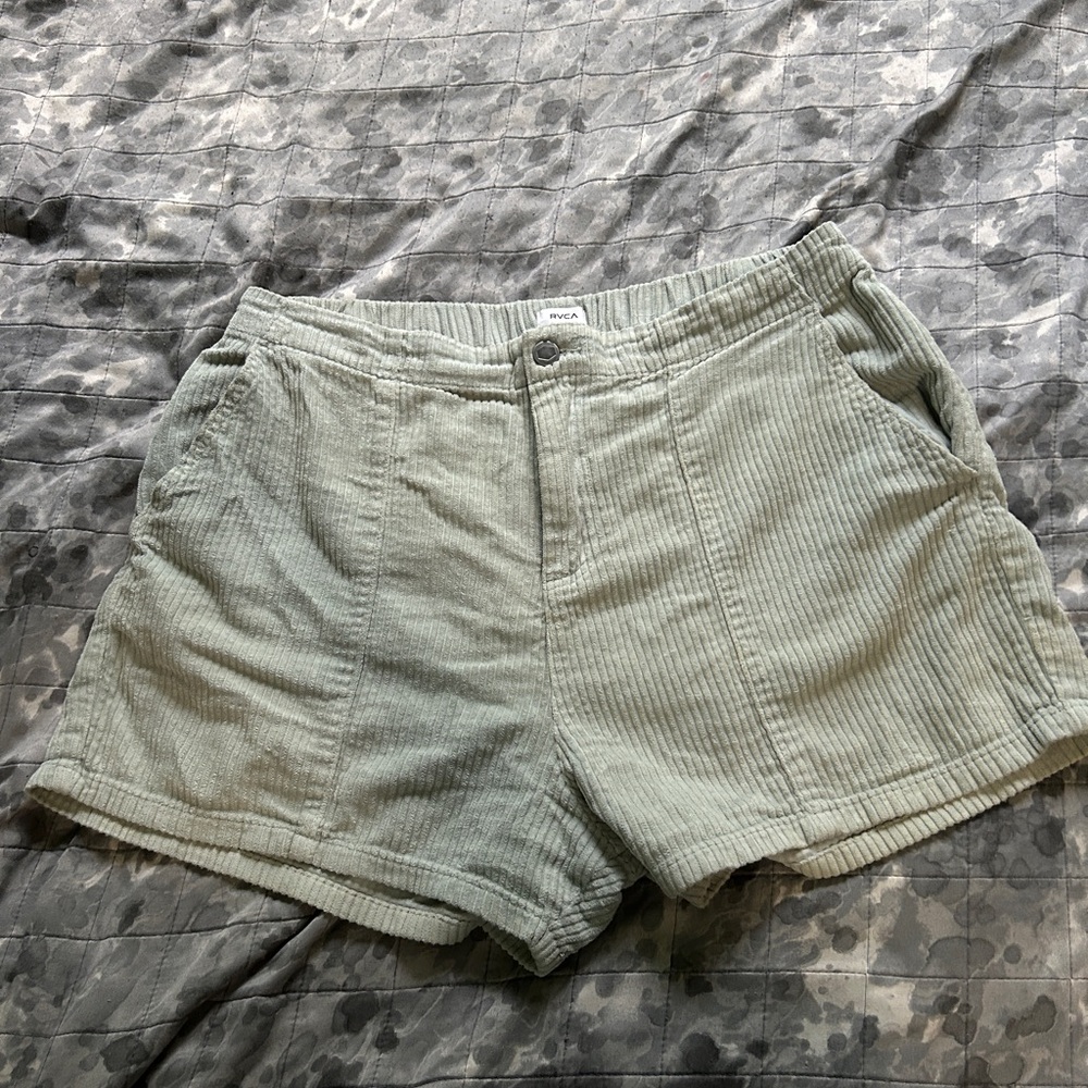 RVCA Sage Green Corduroy Shorts